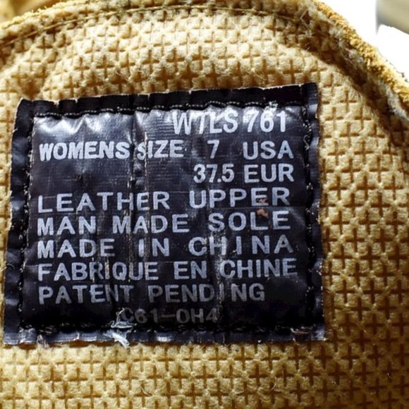 Vintage Lugz Y2K Tall Tan Leather Lace-up Boots - Picture 13 of 14